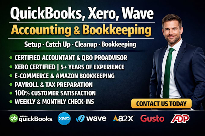do quickbooks online bookkeeping with setup, catch up and quickbooks clean up