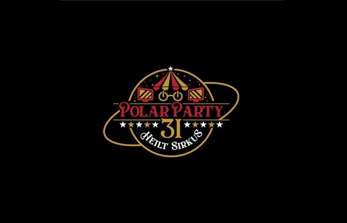 fantastic computer party logo design