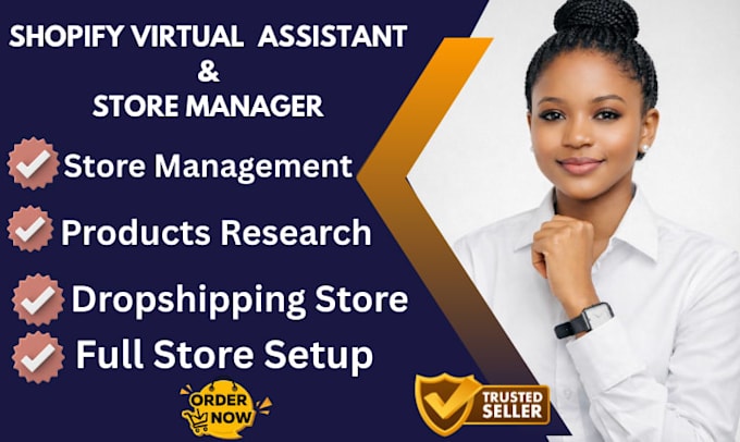 be your shopify virtual assistant and shopify store manager website design