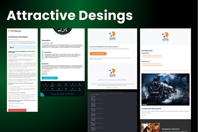 design and develop responsive email templates
