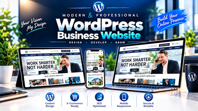build a custom responsive wordpress business website