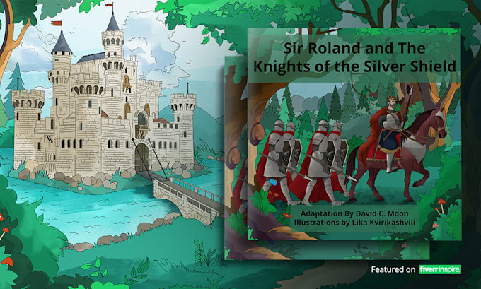 draw professional children book cover and illustrations