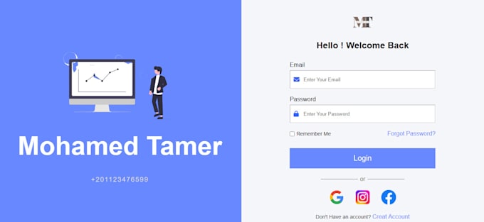 create a static user interface in HTML and CSS and java