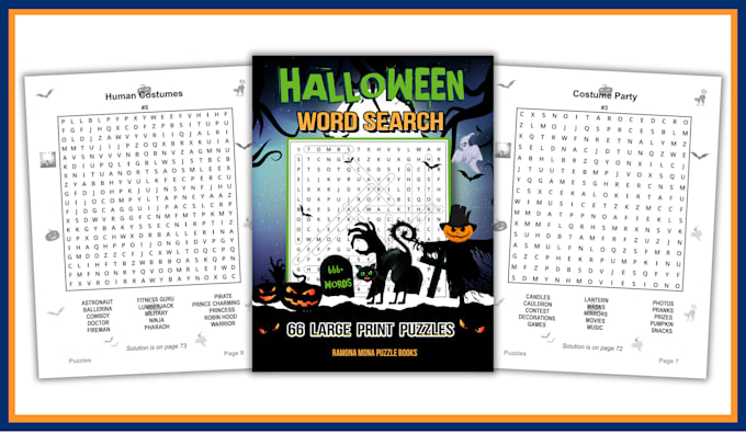 create your KDP word search book pages and cover