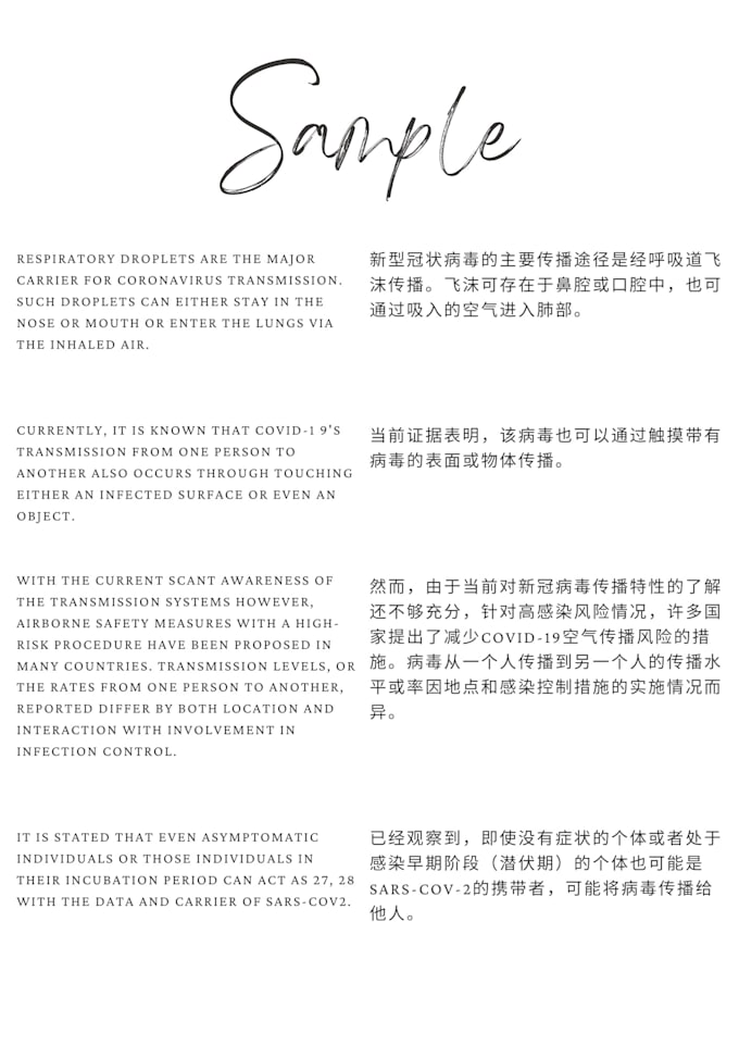 translate english to chinese accurately and culturally adapted