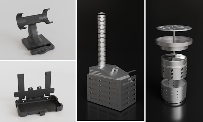 create 3d cad design, 3d cad model, step, stl, 3d printing