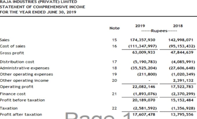 do profit and loss, balance sheet, financial statements