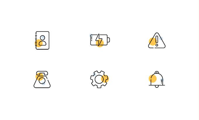 Illustrate custom svg icons in line icon style by Emanuelanees71 | Fiverr