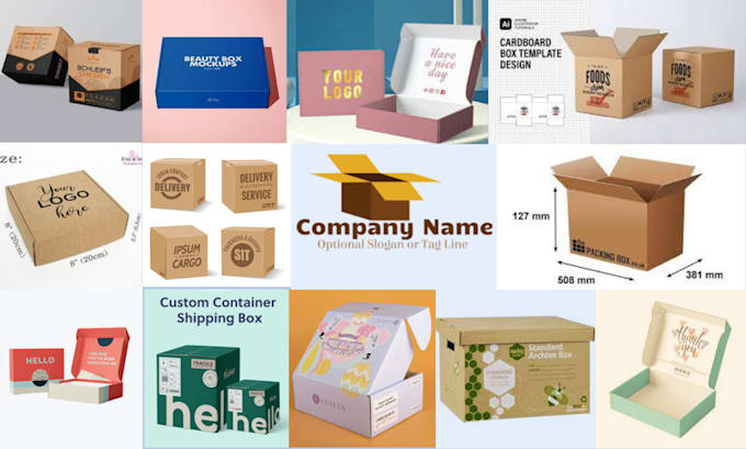 design kraft box, mailer box, cartoon box, amazon box, shipping box for you