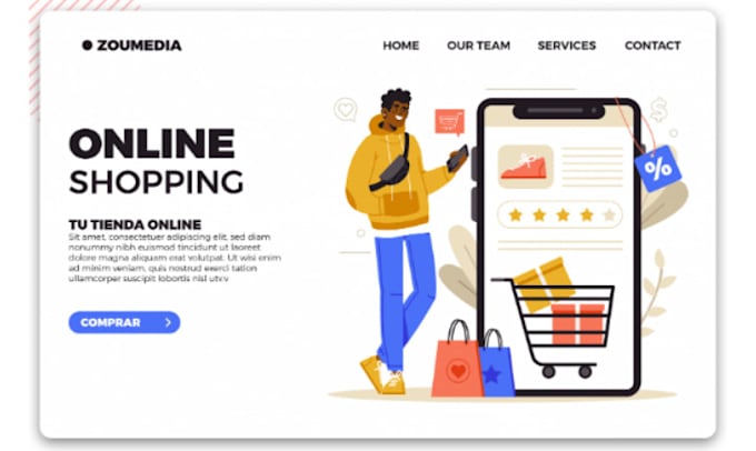 Build a complete and visual web page by Zoumedia | Fiverr