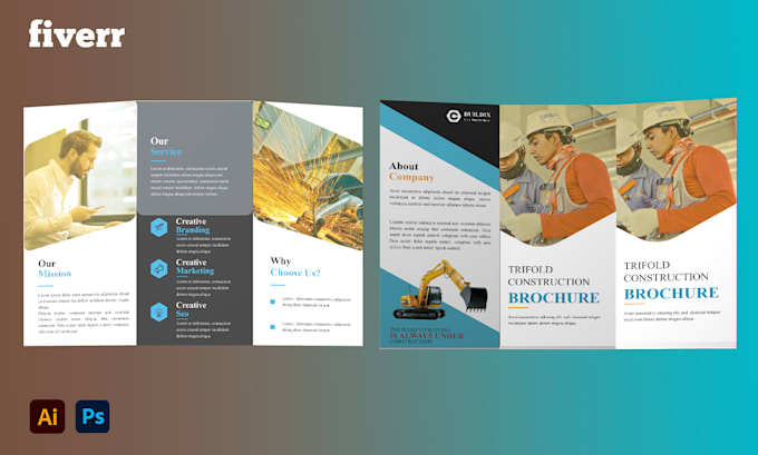 qualified brochure design and create a trifold brochure design