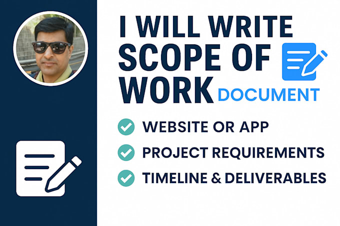 create a professional scope of work for your website or mobile app