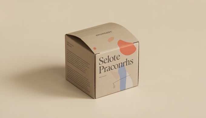 design premium product box packaging and label design