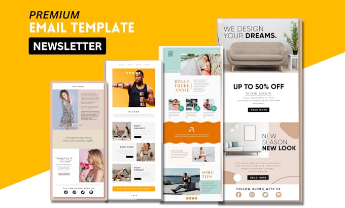 Design and code custom html email template by Sohelrana0854 | Fiverr
