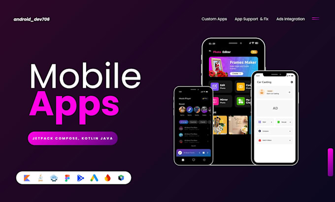 develop android mobile, app kotlin jetpack compose expert