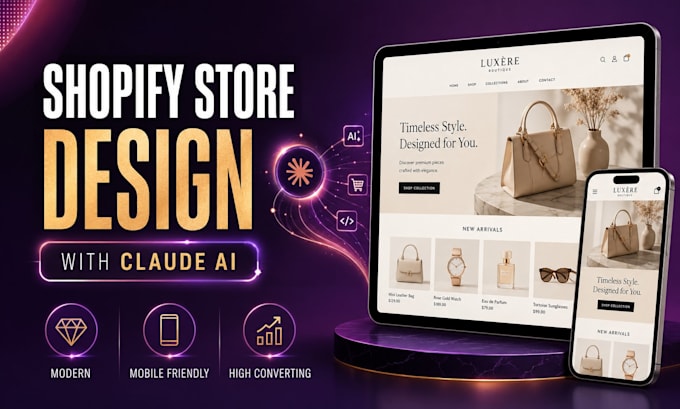 design and build a shopify store using claude ai