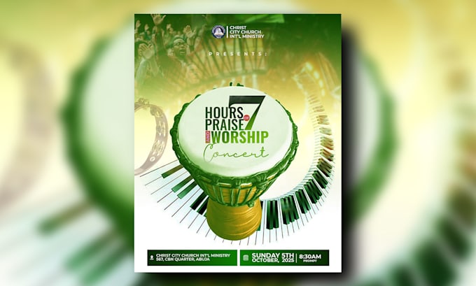 design a stunning and unique church flyer within 24hour