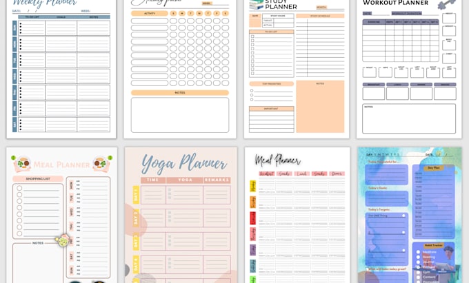 design digital journal weekly planner daily planner and journal