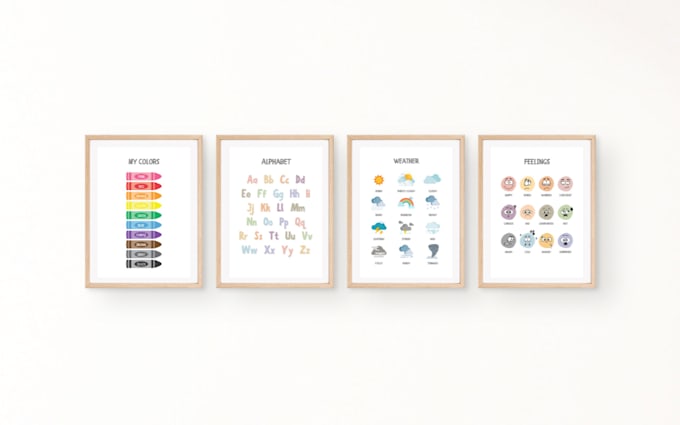 create educational nursery posters for you or your etsy shop