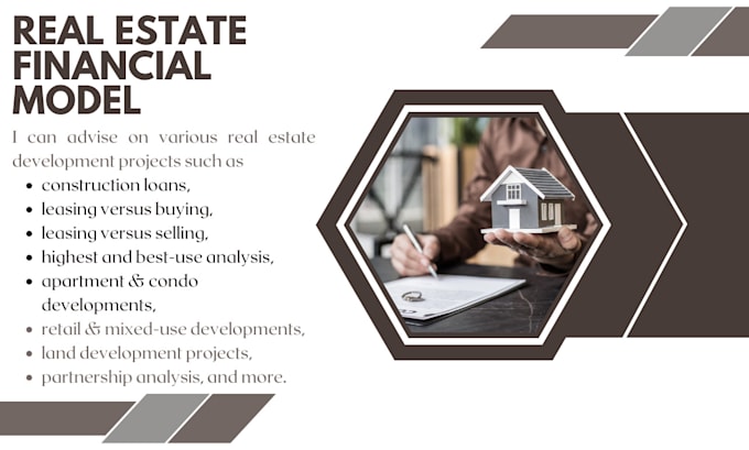 create real estate financial model, forecast, and projection