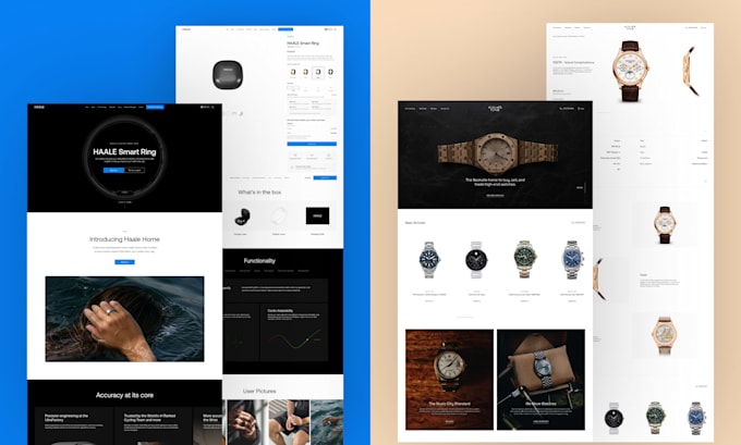 design a custom ecommerce website UI UX in figma