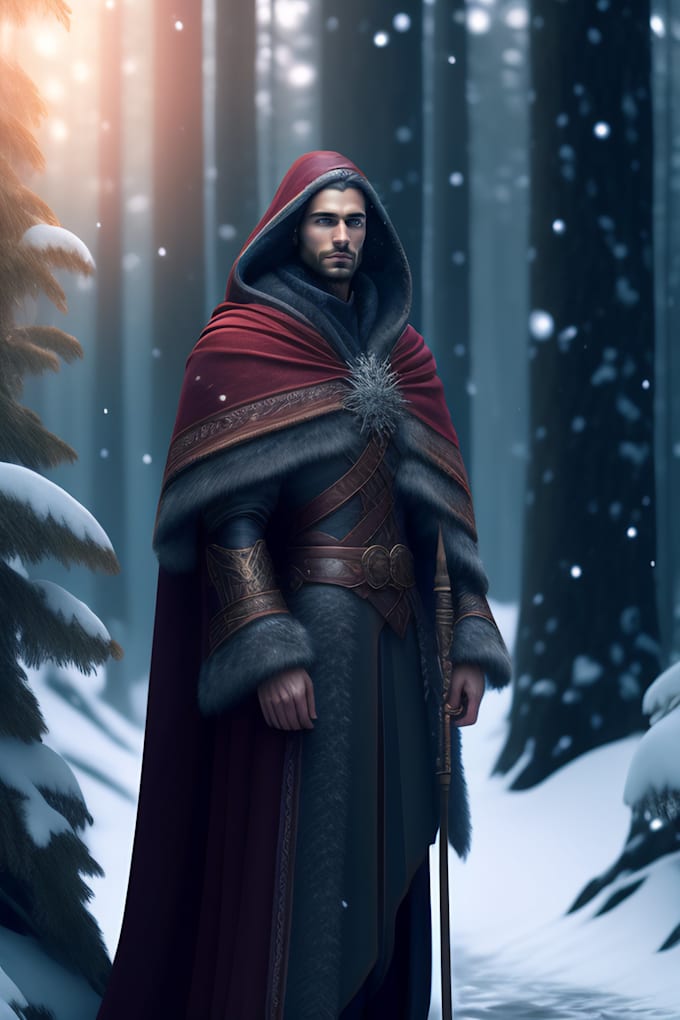 Draw medieval characters, digital art by Avlakshya Fiverr