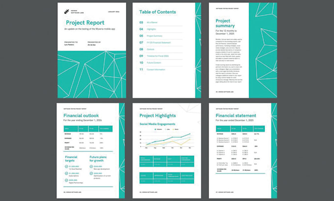 Design microsoft word report template by Bird_wing | Fiverr