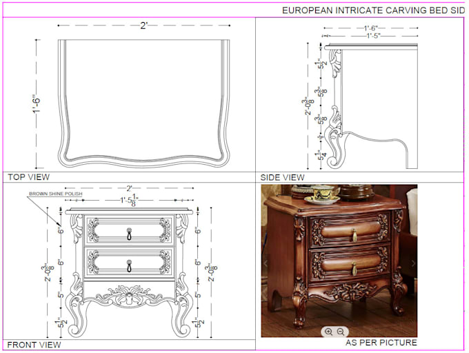 do classic furniture design and detailed furniture
