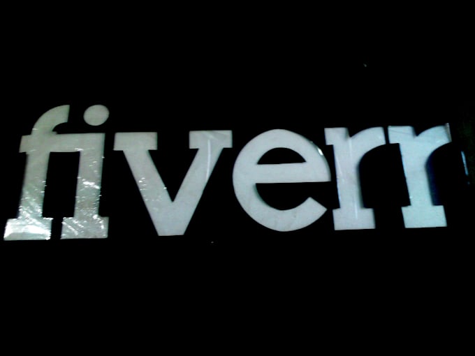 Draw message, words, logo with thermocol by Cmfgraphics | Fiverr