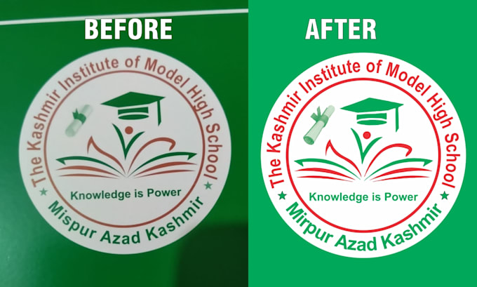do manual vector tracing logo immediately
