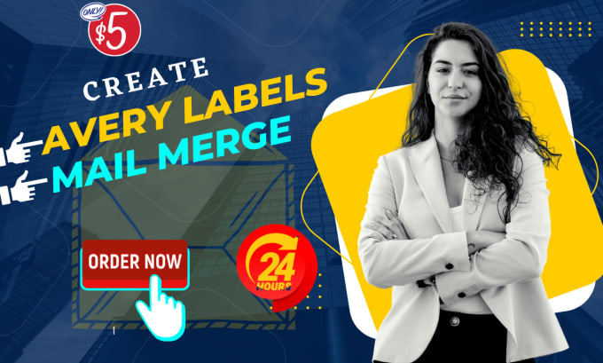 Create Avery Mailing Labels Or Mail Merge Using Your Address In 24 Hours By Excela2z Fiverr 3078