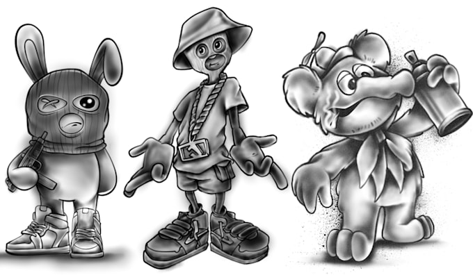 do 90s airbrush graffiti design, airbrush art and lettering