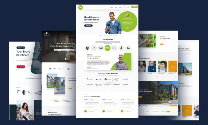 Design html landing page wordpress landing vue landing page by
