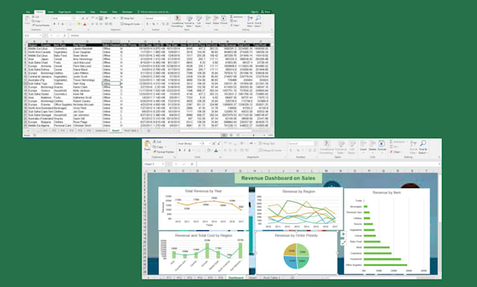 Design ms excel dashboard, spreadsheet reports and do data ...