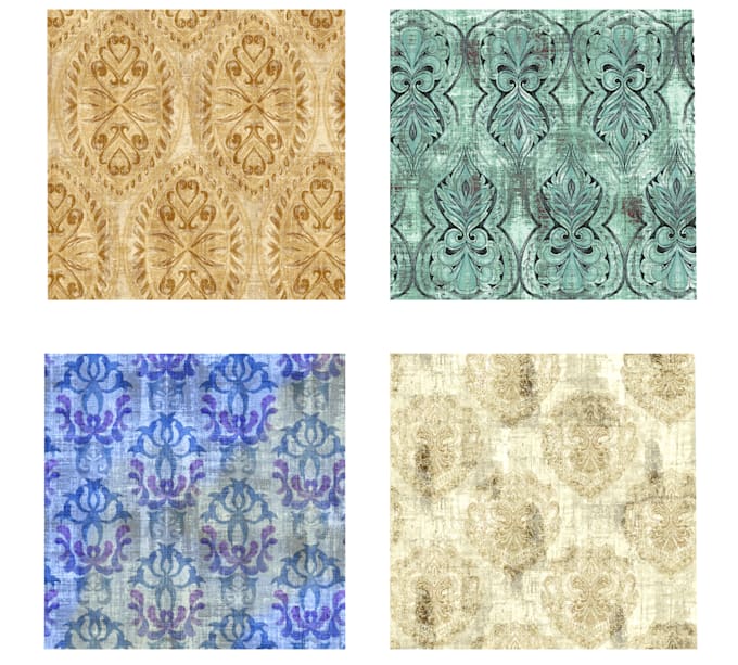 create textured seamless patterns and prints