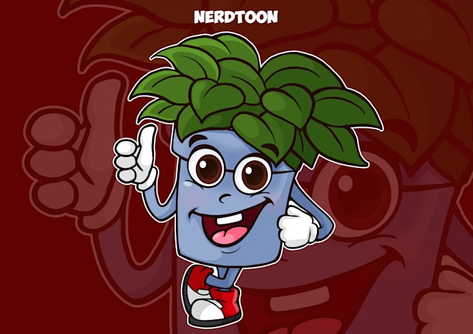 design a custom unique vector cartoon mascot character