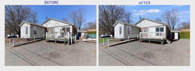 photoshop interior and exterior renovations
