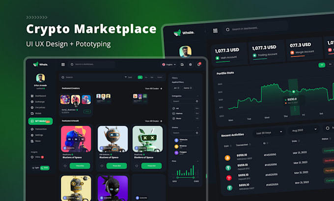 design dashboard, web app, saas UI UX, CRM and admin panel UI UX design