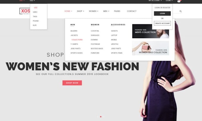 design or fix wordpress elementor header, footer, mega menu within 24 hours