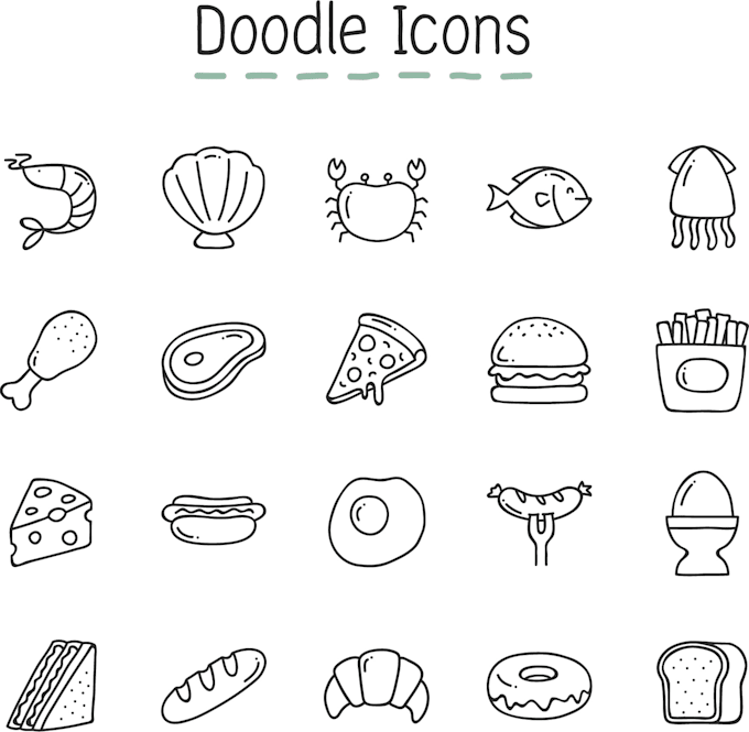 design custom flat vector icons