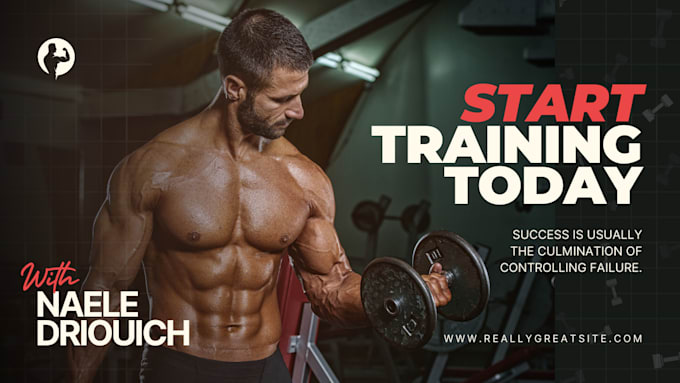 design youtube thumbnails health and fitness , eye catchy