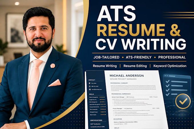 write an ats friendly resume or CV tailored to your career goals