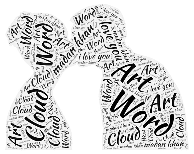 Do amazing and beautiful word art and word cloud art by Madankhan578