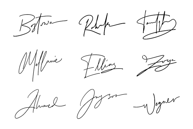 Make autograph, calligraphy, logo with signature style by Alghz_ | Fiverr