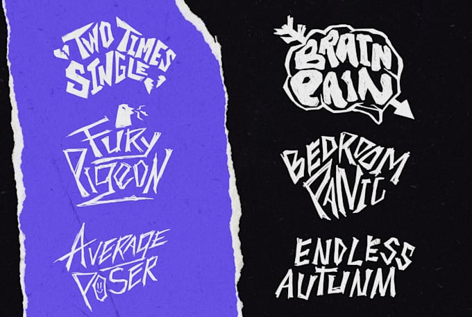 do a hand drawn logo for your band