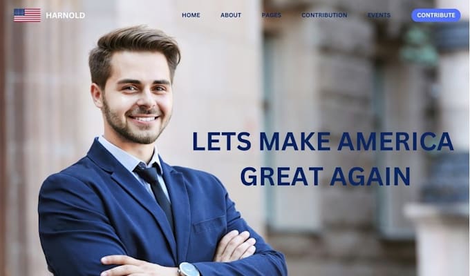 Design a professional and sleek political campaign website on wordpress