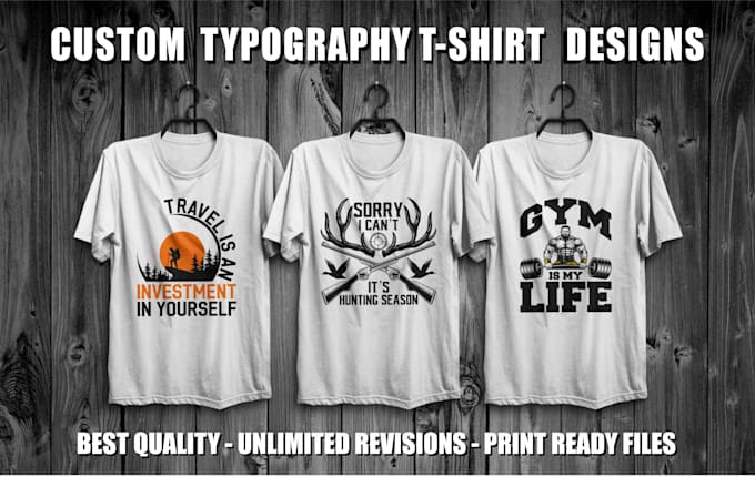 create professional t shirt typography design