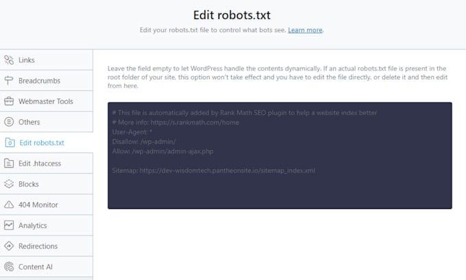 fix and optimize XML sitemap and robot txt for your website