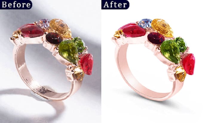 high end  jewelry and product retouch photo editing fast delivery