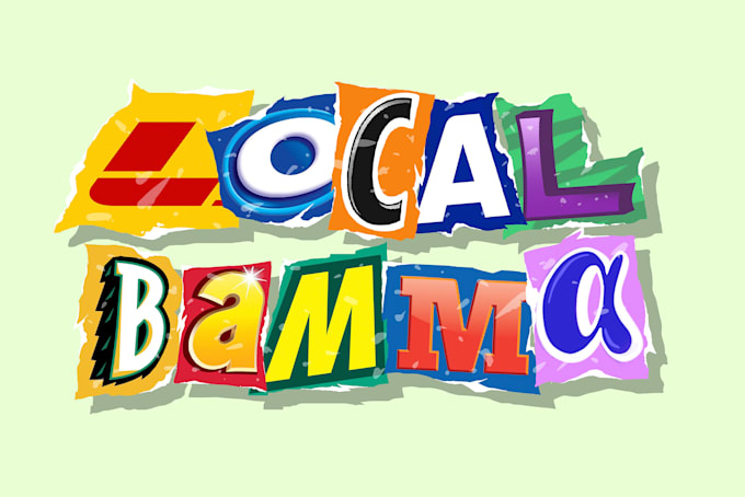 do cool collage fonts for your name or brand